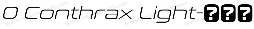 0 Conthrax Light字体转换